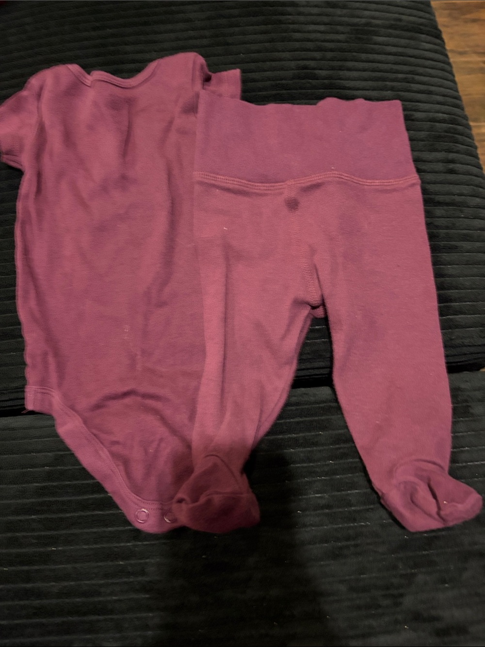 George Kids Matching Set in Plum